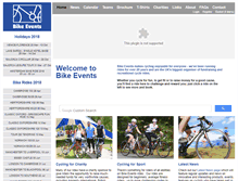 Tablet Screenshot of bike-events.co.uk